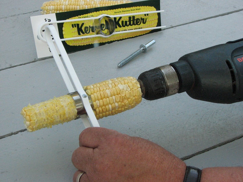Kernel Kutter Inc. The Original Kernel Kutter (Sweet Corn Cutter, Stripper, peeler) with Bit "proudly made in the USA" - Image 1